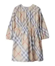 Burberry Kids Checked Crewneck Dress 8Y,6Y,4Y,3Y,14Y,12Y,10Y Nude