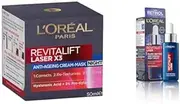 L'Oréal Paris Revitalift Laser X3 Night Cream 50ml & Revitalift Laser Pure Retinol Night Serum 30 ml