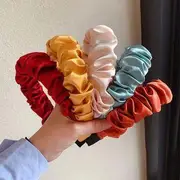 Plain Fabric Headband Nave - One Size