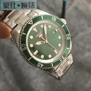 高端 精工手錶SEIKO 全自動機械錶大錶盤男士時尚防水手錶水鬼潛水錶4R35鏤空腕錶