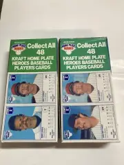2 different 1987 KRAFT macaroni sealed boxes Mike Schmidt mattingly and boggs
