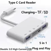 5 in 1 USB-C Type-c to Micro SD/TF/SD Card Reader Camera Memory Card Adapter OTG