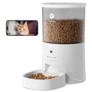 Automatic Cat Feeder with Camera - 2.4GHz APP - Controlled Cat Food Dispenser...