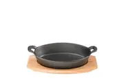 Pyrocast Oval Gratin With Maple Tray 21.7x15cm