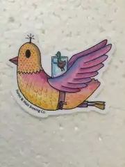 Forest & Main Brewery & Pub Beer Sticker Ambler Pennsylvania bird