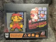 Nintendo Super Mario Bros NES 8bit Collectors Box Set Pin Plush Snapback Figure