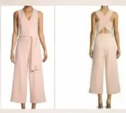 Rachel Roy Crossback Jumpsuit Blush NWT
