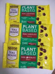 (3) Nestle Toll House Plant Based Dark Chocolate Morsels 9 Oz. Each 02/2025
