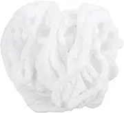 1 Roll Coarse Wool Fluffy Chenille Yarn Chenille Soft Yarn Chenille Cord Chunky Wool for Hand Knitting Blanket Yarn Chunky Fur Yarn Chunky Wool for Knitting Plush Acrylic White