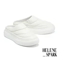 在飛比找Yahoo奇摩購物中心優惠-穆勒鞋 HELENE_SPARK 舒適率性純色澎感軟羊皮穆勒