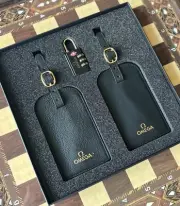 Omega Luggage Tags and Luggage Lock. Brand New / Unused.