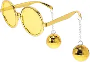 [FOMIYES] Vintage Disco Ball Sunglasses for Adults Funny Eyewear Accessory for Parties Festivals and Photo Booths Unique Retro Disco Design for Men and Women Durable and Comfortable