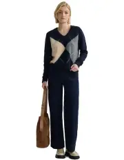 [Oxford] Chelsea Argyle Knit Jumper in Navy