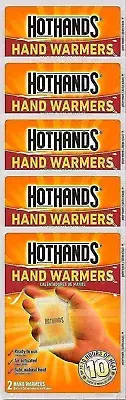 HotHands Hand Warmers - 10 Count (5 Packs with 2 Warmers Each)