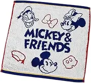 Uchino Disney Playful Friends Guest Towel, Approx. 13.4 x 13.8 inches (34 x 35 cm), Ivory Mickey & Friends 4106G911 I