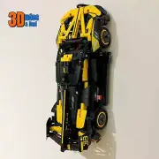Wall Mount Bracket for LEGO Technic Bugatti Bolide (set 42151)