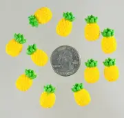 11pcs Flatback Resin Pineapple Cabochons For Scrapbooking Hairbow Center