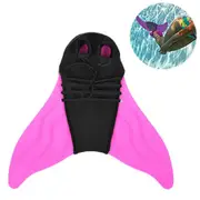 Swim Fins for Kids , Mermaid Tail Fins One-Piece Flipper Diving Fins-Pink