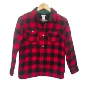 NWT Tommy Bahama Boys Sherpa Lined Plaid Flannel Button Down Shirt Jacket XL New
