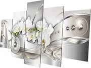 ETHZZLE 5pcs Floral Art Canvas Painting Abstract Flower Background Wall Decor for Home Frameless Design to Refresh Your Interior Space Stylish Photography Backdrop