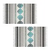 SOGA 2X 90cm Boho Bathroom Rug Vintage Kitchen Area Runner Rugs Home Decor