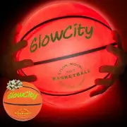 GlowCity Glow in The Dark Basketball for Teens-Light up LED ball for night games