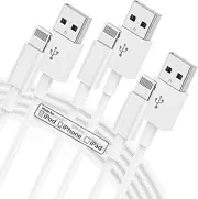 1M iPhone Charger Cable 3Pack, USB to Lightning Cable [ Apple MFi Certified ], 3ft Original iPhone Fast Charging Wire Lead for Apple iPhone 13/12/11/X/8/7/6s/6/5S/mini/Pro Max/SE iPad