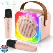 BAYSING Karaoke Machine for Kids, Portable Bluetooth Speaker with 2 Wireless