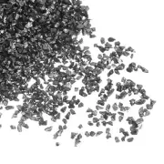 Crushed Glass Chips 100g 1-3mm Irregular Metallic Glitter Glass Black