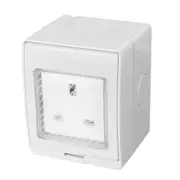 13A Storm Weatherproof Plug Switched Abs Uk Socket Ip55 Rated Single Gang Waterproof Socket
