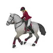 Papo France Competition Horse & Horsewoman Kids/Children Animal Figurine Toy