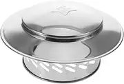 Luxshiny Stainless Steel Rain Hat Chimney Cap Chimney Flue Cover Vent Pipe Cover Fireproof Ventilation