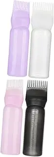 WRITWAA 4pcs Scalp Applicator Bottles Hair Dyeing Bottles with Root Comb for Easy Application for Hair Oil and Salon Use