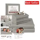 Cooling 400 Thread Count Cotton King Sheets with Stylish Piped Hem & Deep Pocket