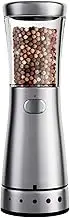 Electric Salt or Pepper Grinder - Spices Mills | Pepper Grinder Mills | Automatic Peppercorns Grinder Electric Pepper Grinder Stainless Steel Pepper Mill for Salt Grinder Solid Grain Seasonings