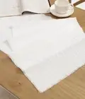 White Cotton Table Runner 14 x 72 Inches Long Pure Cotton White 14 X 72 Inches