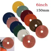 6 Diamond Polishing Pads for Limestone & For Granite Flexible Grinding Discs