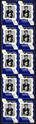 GEOFF SOUTHBY CARLTON BLUES TEAM OF THE CENTURY VIGNETTE STAMPS STRIP 10