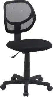 Amazon Basics Rolling Desk Chair, Adjustable, Low Back, Padded Seat, Breathable