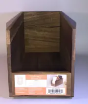 Bed Bath Beyond/Squared Away 80232B Small Acacia Storage Bin Brown4.5”Lx10”Wx5”H