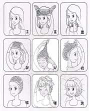 Party Cospaly Girls Hair Clip-In Colors Women Wigs Natural Piece Bangs Men Wig.