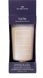 Tarte Cosmetics Amazonian Clay 16-hour Full Coverage Foundation 19H Fair Light H