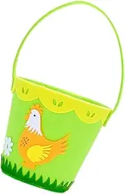 Easter Non Woven Fabric Basket Handheld Cartoon Storage for Egg Collection Lightweight Decorative Present Basket for Home Garden Use