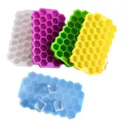 37 Cubes Honeycomb Shape Ice Cube Tray Silicone Frozen Ice Mold