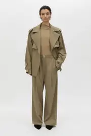 Zeno Monogram Elastic Pant in Khaki - CAMILLA AND MARC® C&M