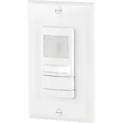 Occupancy Sensor PIR Wall Switch White 2025 Sq Ft Motion Light Control