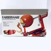 Farberware Apple Peeler/Corer/Slicer red Kitchen Tool New In Box