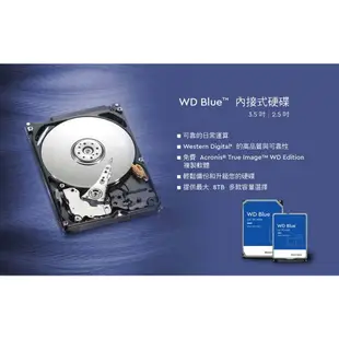 WD威騰 1TB 2TB 3TB 4TB 6TB 藍標 3.5吋硬碟/三年保 1T 2T 3T 4T 6TB