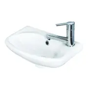 Stylus Symphony Mini Wall Basin with 1 Tap Hole