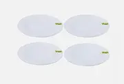 4X White Melamine Round Side Plate 20cm Plastic Dessert Outdoor Party BBQ Picnic